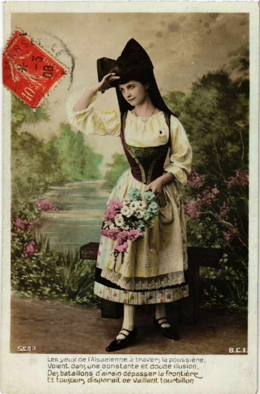 Carte postale ancienne Alsace - Elsass - Folklore - Type