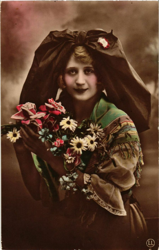 Carte postale ancienne Alsace - Elsass - Folklore - Type