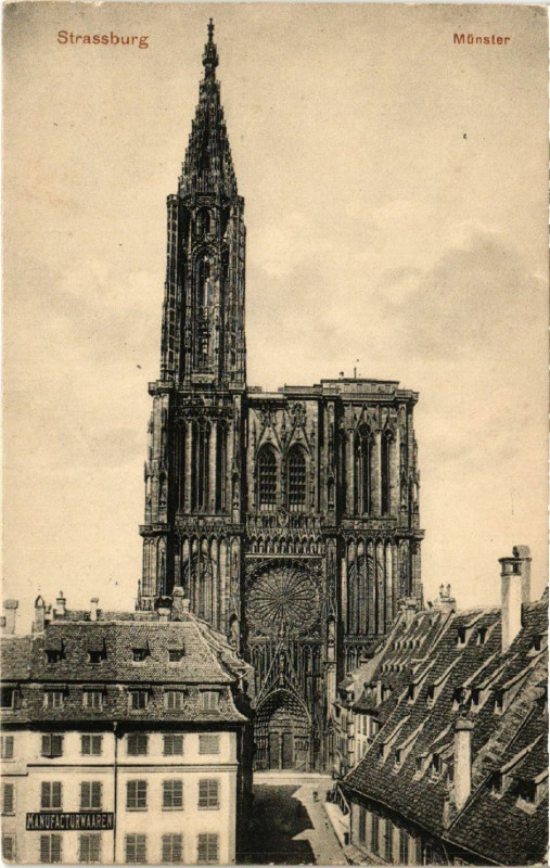 Carte postale ancienne Strassburg - Munster
