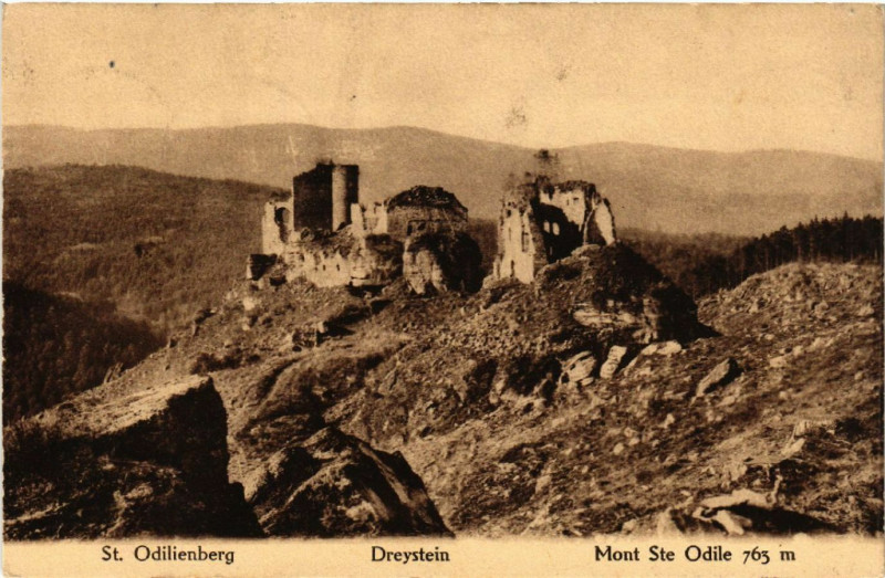 Carte postale ancienne Saint-Odilienberg - Dreystein à Berg