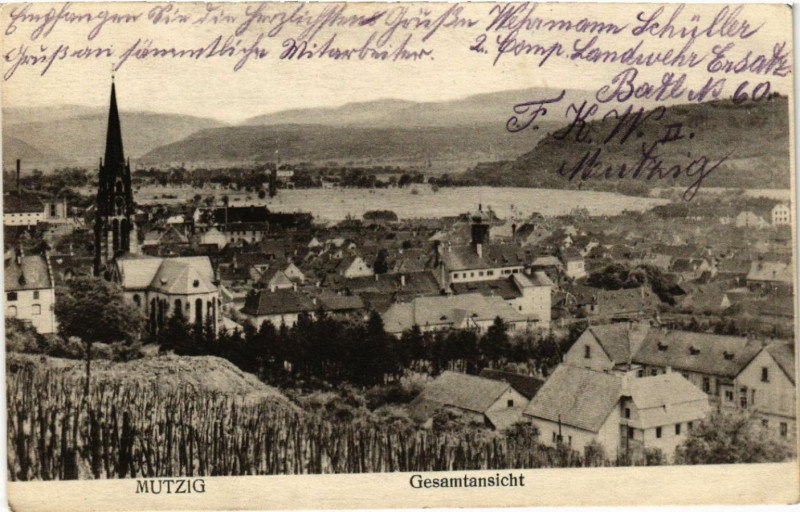 Carte postale ancienne Mutzig - Gesamtansicht à Mutzig
