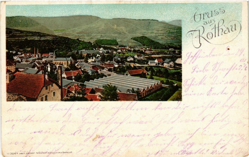 Carte postale ancienne Gruss aus Rothau à Rothau