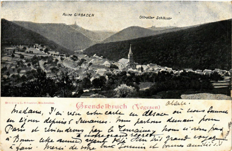 Carte postale ancienne Grendelbruch à Grendelbruch