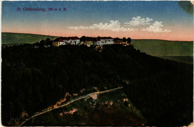Carte postale ancienne Saint-Odilienberg 763 m u. M. à Berg