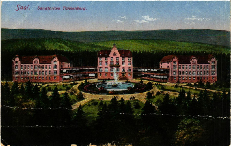 Carte postale ancienne Saal. Sanatorium Tannenberg à Berg