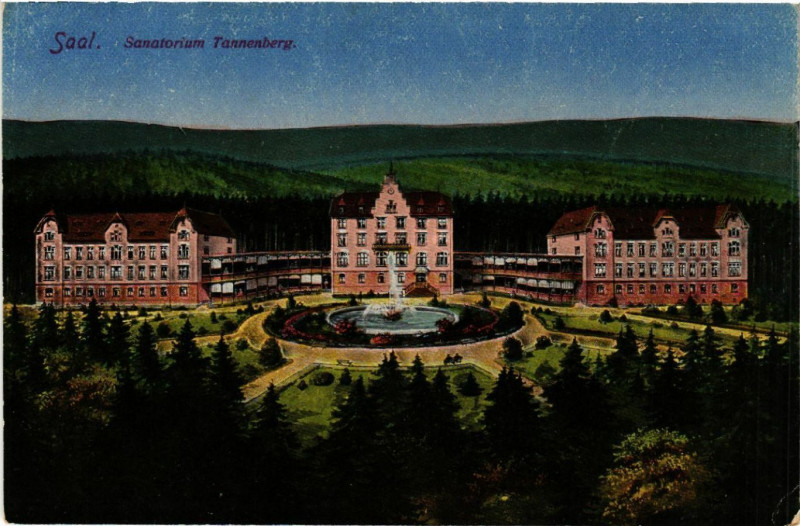 Carte postale ancienne Saal. Sanatorium Tannenberg à Berg