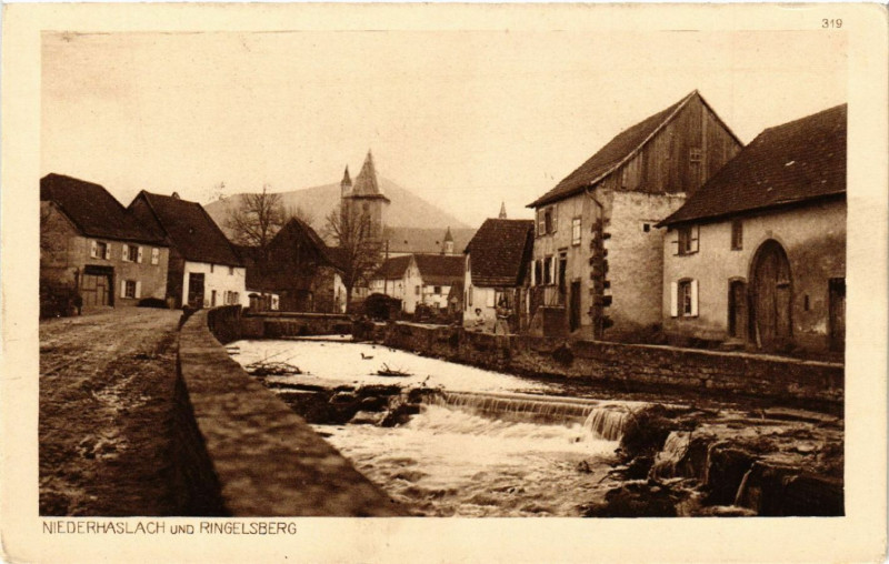 Carte postale ancienne Niederhaslach und Ringelsberg à Niederhaslach