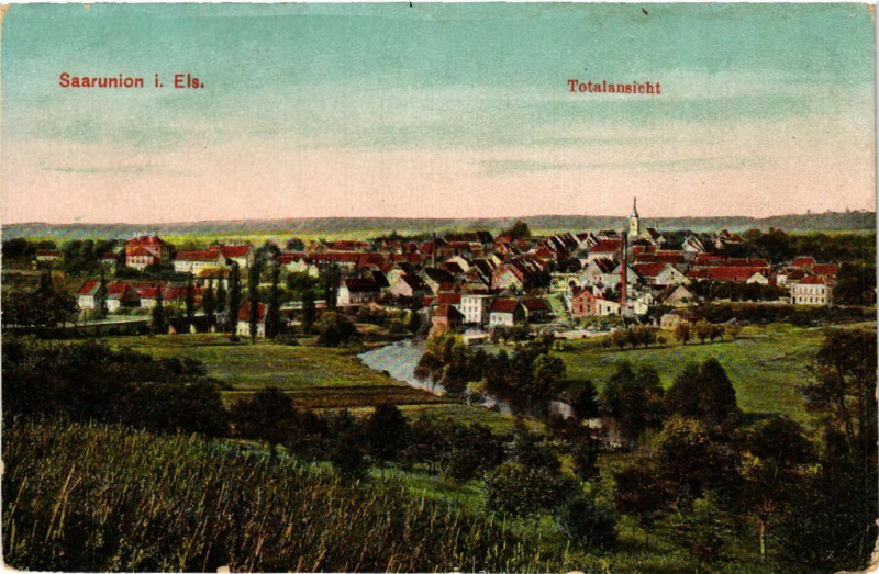 Carte postale ancienne Saarunion Totalansicht
