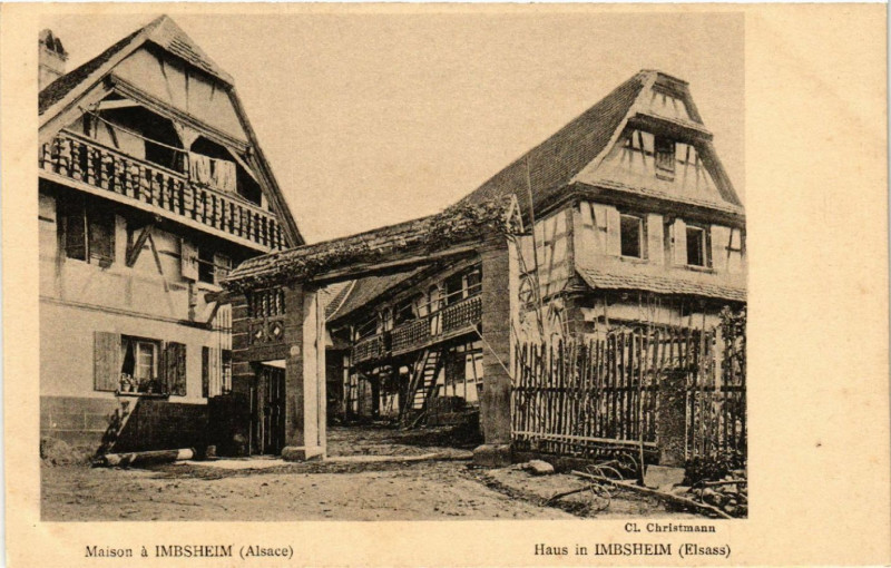 Carte postale ancienne Maison a Imbsheim