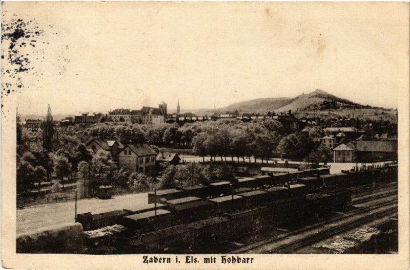 Carte postale ancienne Zabern mit Hohbarr à Barr