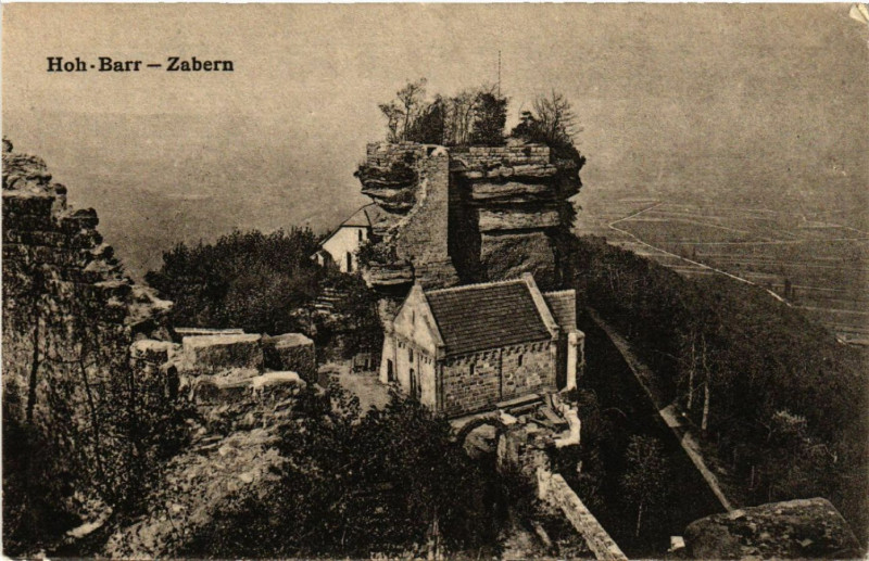 Carte postale ancienne Zabern Hoh-Barr à Barr