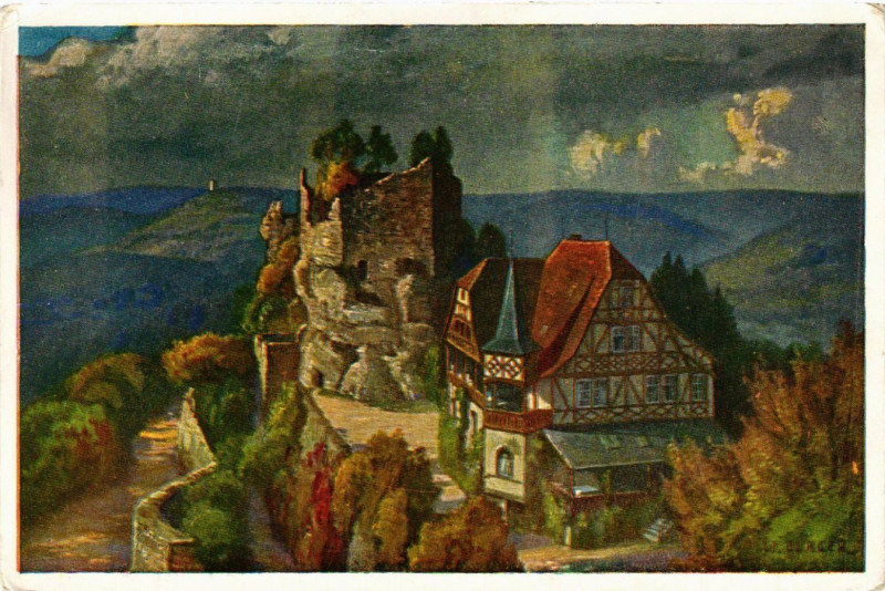 Carte postale ancienne Zabern Hoh-Barr à Barr