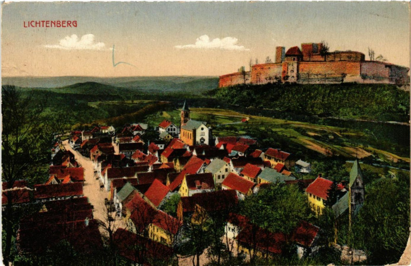 Carte postale ancienne Lichtenberg à Lichtenberg