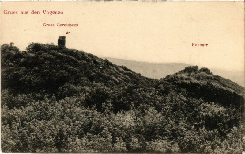 Carte postale ancienne Gruss aus den Vogesen à Russ