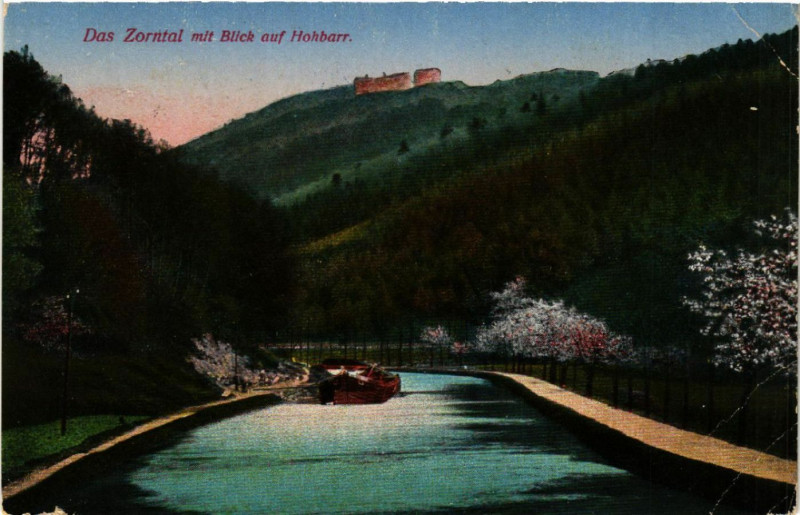 Carte postale ancienne Das Zorntal mit Blick auf Hohbarr à Barr
