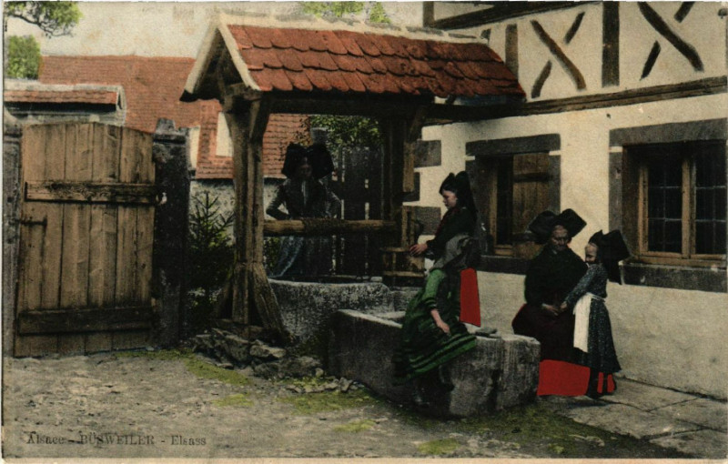 Carte postale ancienne Busweiler Alsace