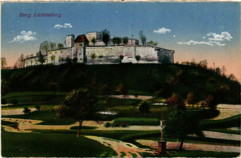 Carte postale ancienne Burg Lichtenberg à Lichtenberg