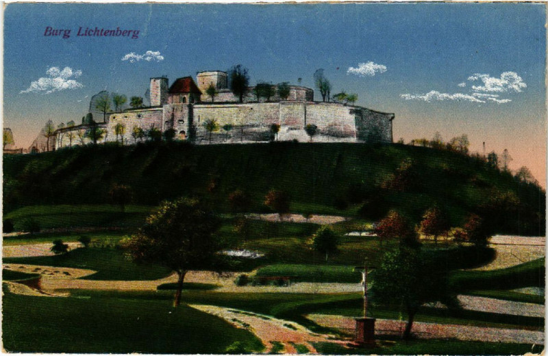 Carte postale ancienne Burg Lichtenberg à Lichtenberg