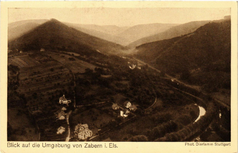 Carte postale ancienne Blick auf die Umgebung von Zabern i.Els.