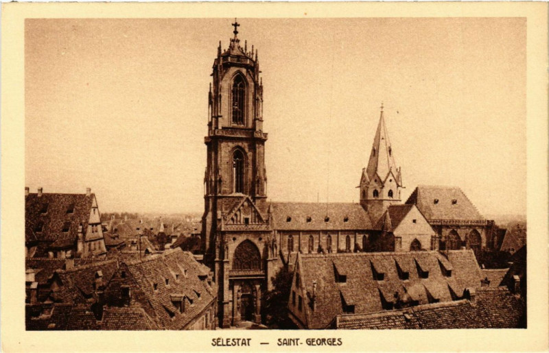 Carte postale ancienne Selestat - Saint-Georges à Sélestat