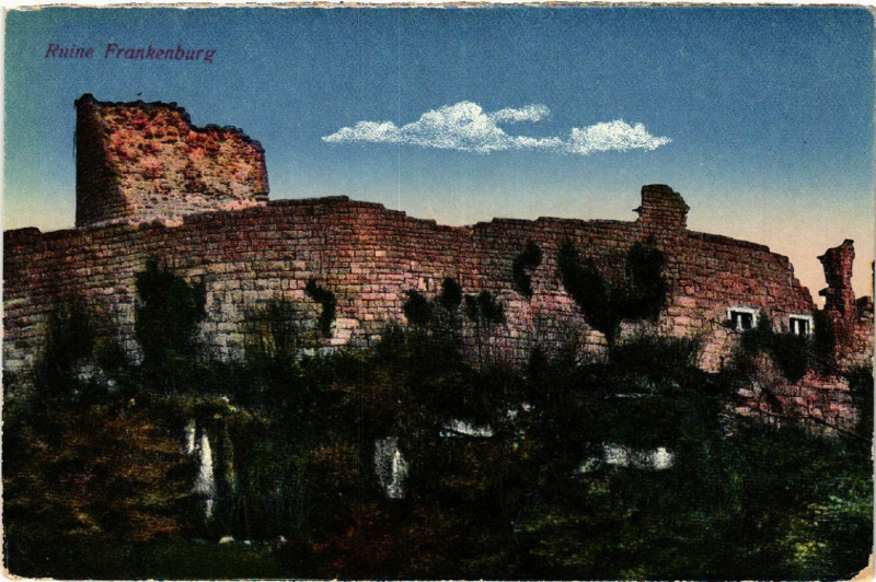 Carte postale ancienne Ruine Frankenburg