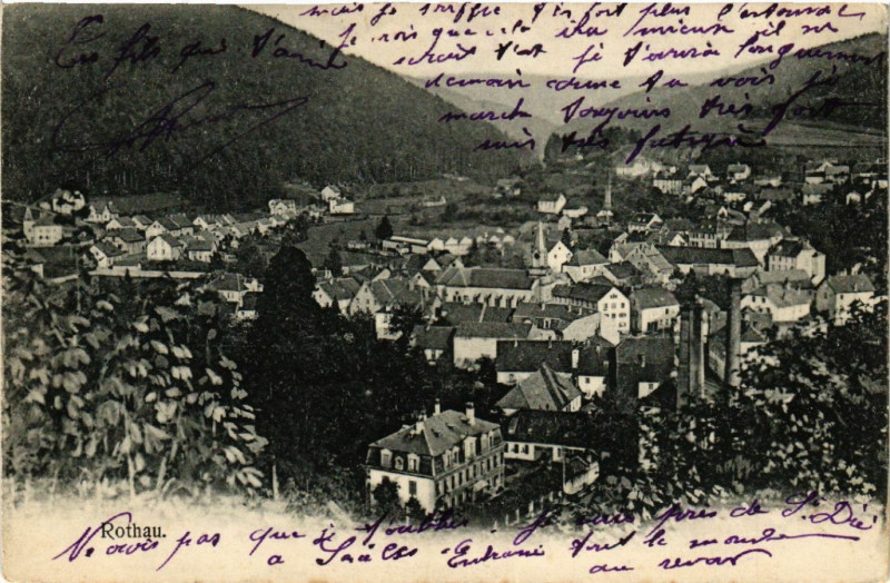 Carte postale ancienne Rothau à Rothau