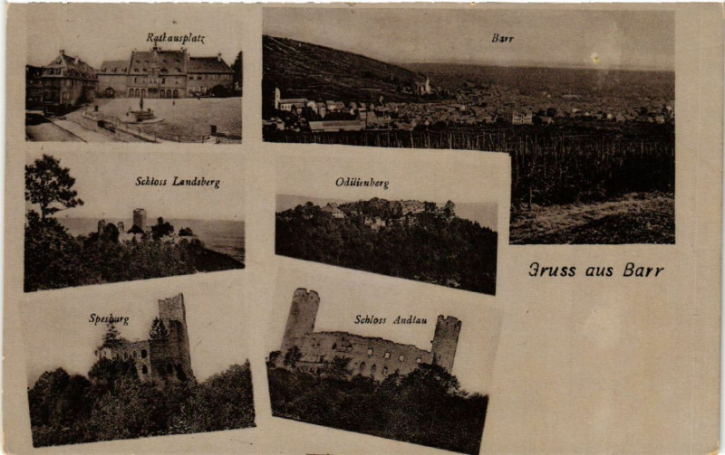 Carte postale ancienne Gruss aus Barr à Barr