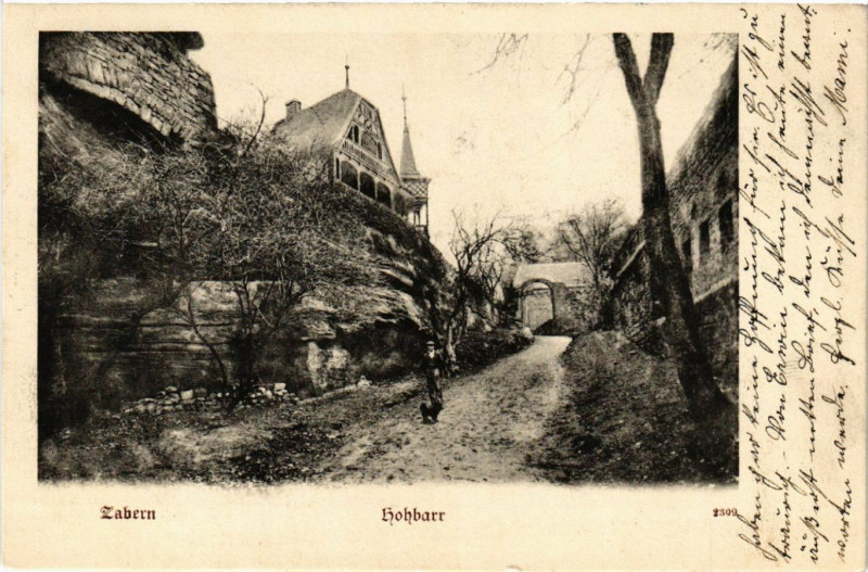 Carte postale ancienne Zabern Hohbarr à Barr