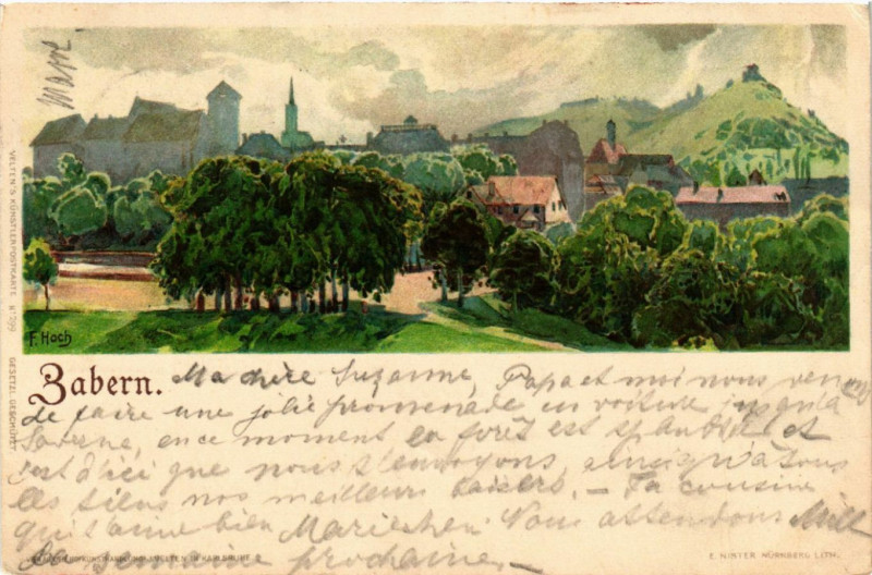 Carte postale ancienne Zabern