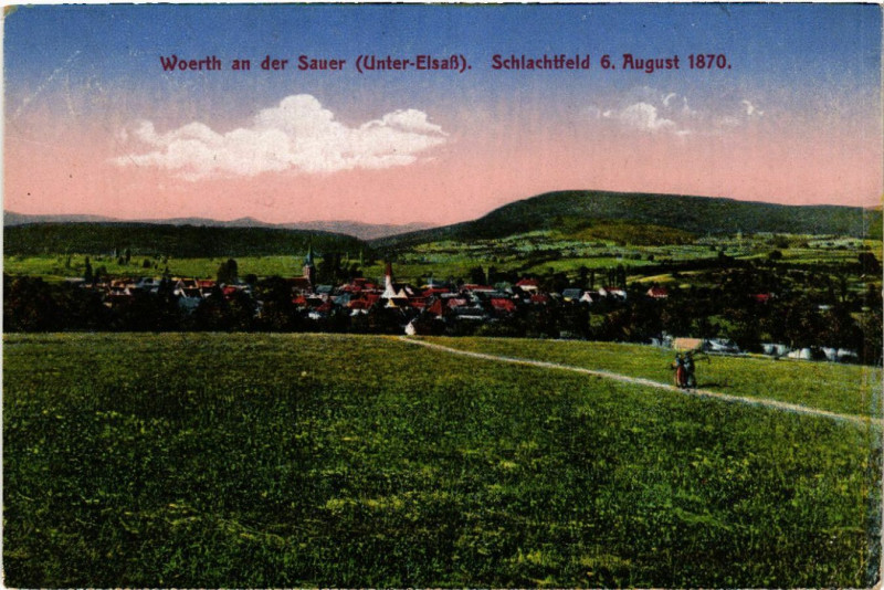 Carte postale ancienne Woerth an der Sauer à Woerth