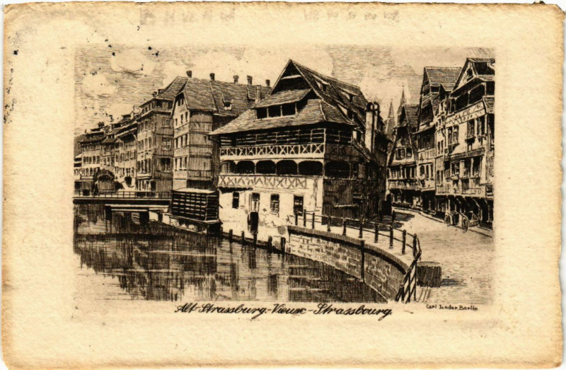 Carte postale ancienne Strassburg Vieux