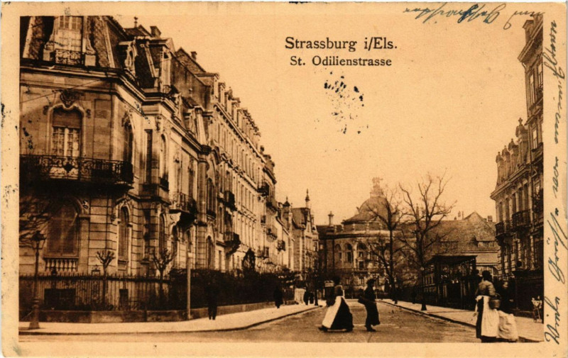 Carte postale ancienne Strassburg Saint-ODILIENstrasse