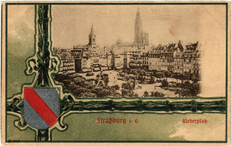 Carte postale ancienne Strassburg Place Kleber