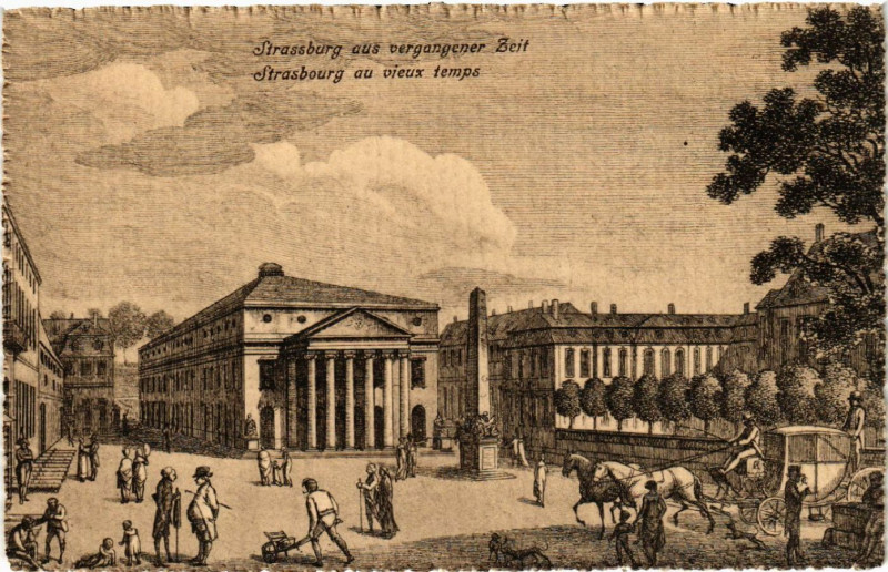 Carte postale ancienne Strassburg au vieux temps