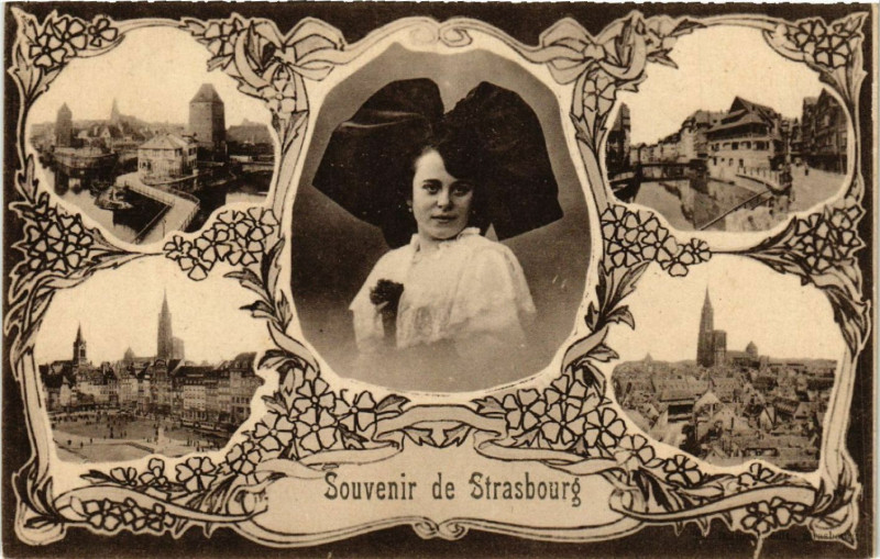 Carte postale ancienne Souvenir de Strassburg