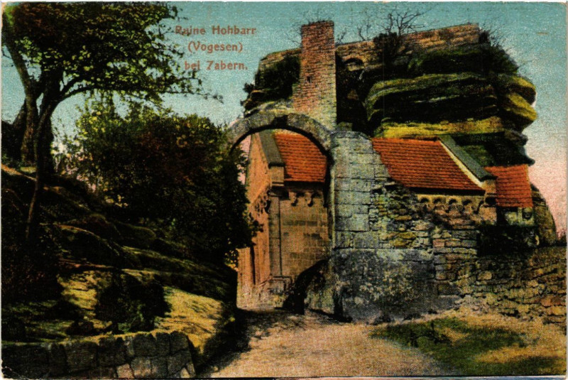 Carte postale ancienne Ruine Hohbarr à Barr