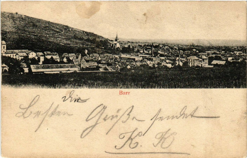 Carte postale ancienne Barr à Barr