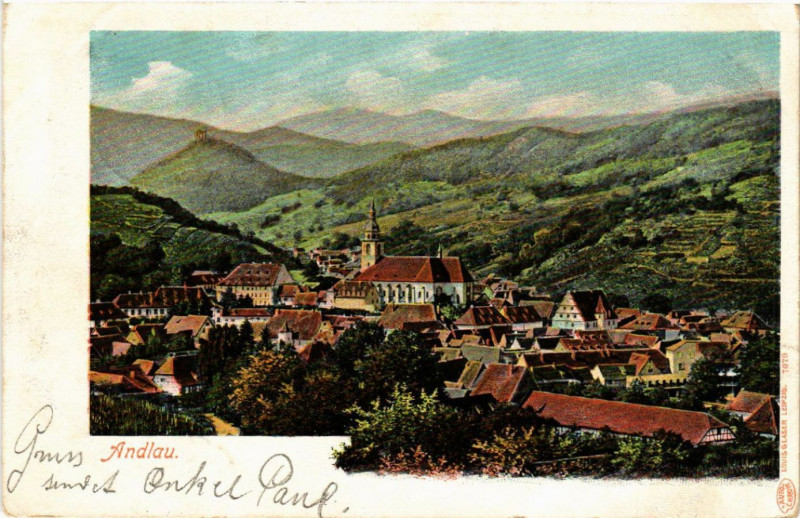 Carte postale ancienne Andlau à Andlau