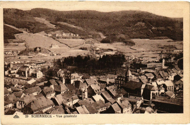 Carte postale ancienne Schirmeck-Vue générale à Schirmeck