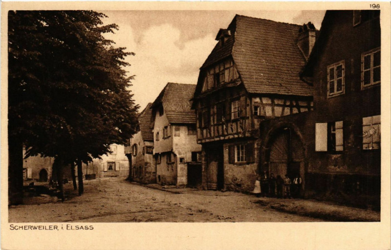 Carte postale ancienne Scherweiler i.Elsass