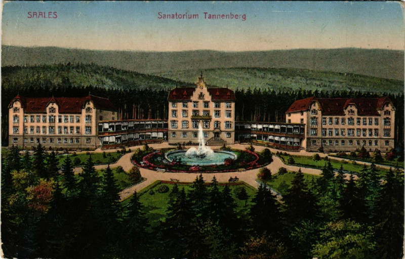 Carte postale ancienne Saales. Sanatorium Tannenberg à Berg