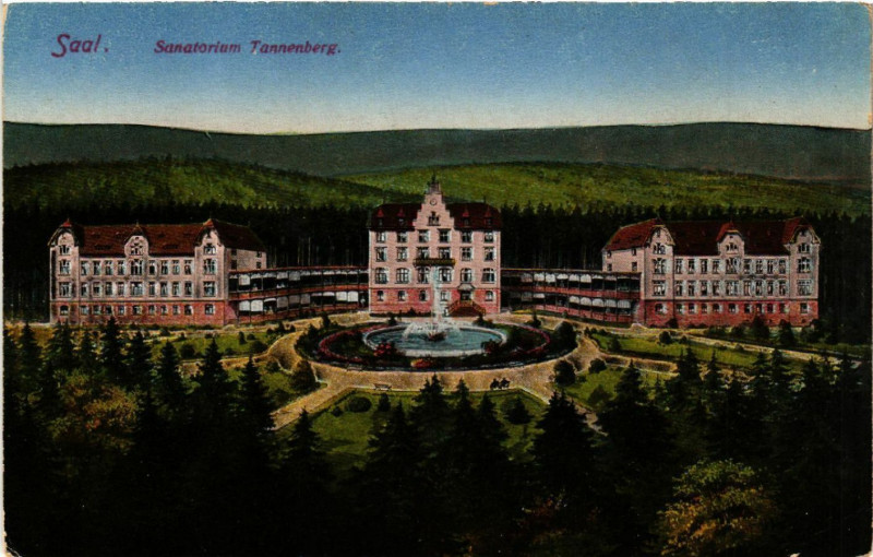 Carte postale ancienne Saal. Sanatorium Tannenberg à Berg