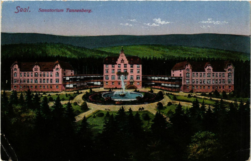 Carte postale ancienne Saal. Sanatorium Tannenberg à Berg