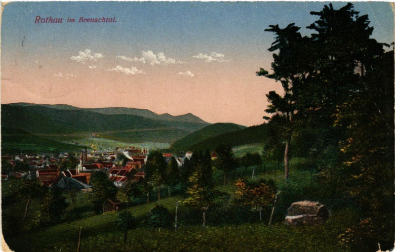 Carte postale ancienne Rothau im BREUSCHtal à Rothau