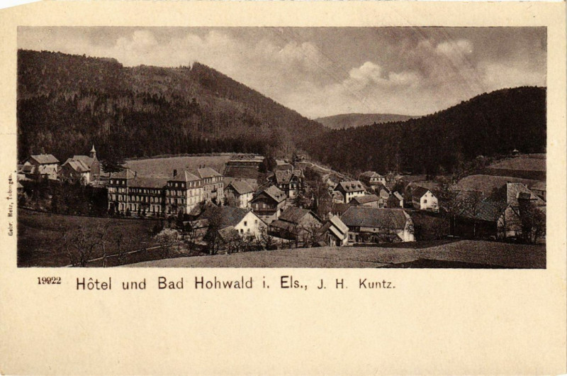 Carte postale ancienne Hotel und Bad Hohwald i.Els.