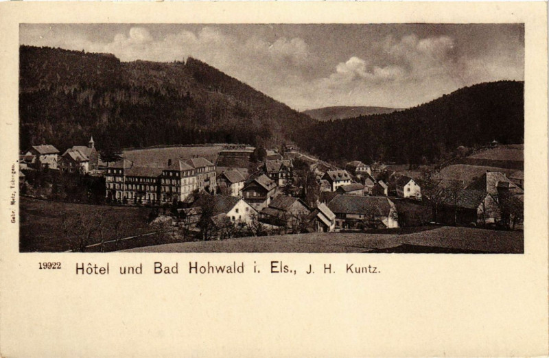 Carte postale ancienne Hotel und Bad Hohwald i.Els.