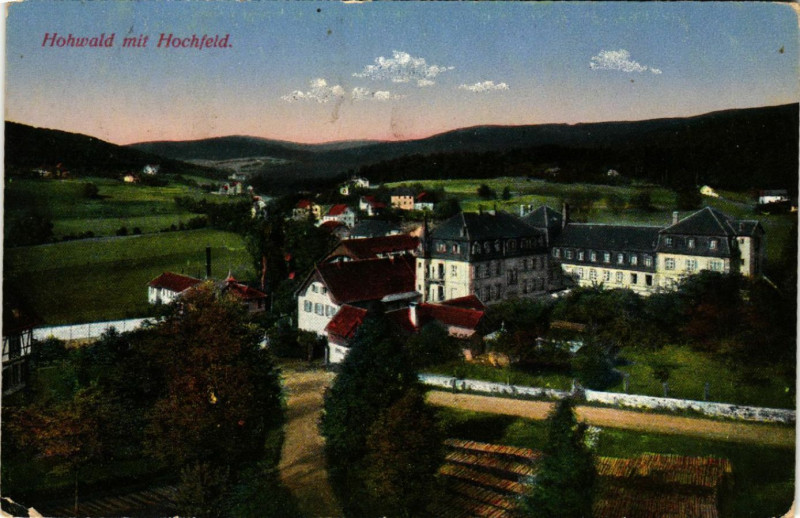 Carte postale ancienne Hohwald mit Hochfeld