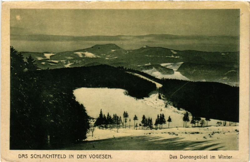 Carte postale ancienne Das Schlachtfeld in den Vogesen