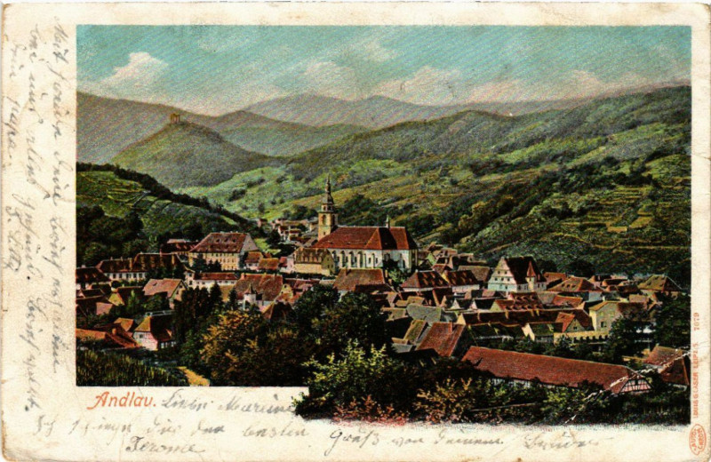 Carte postale ancienne Andlau à Andlau