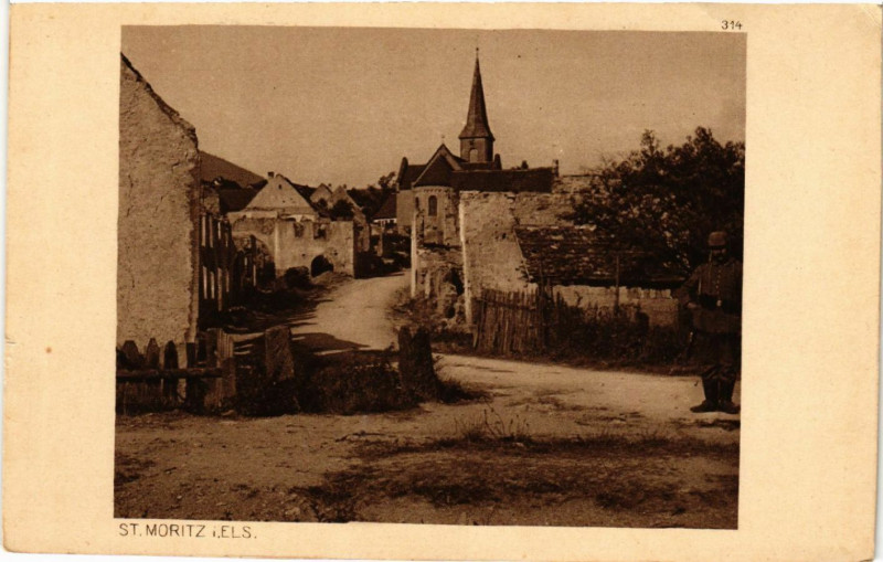 Carte postale ancienne Saint-Moritz i.Els.